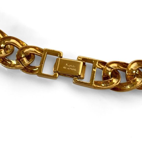 Vintage Napier Chunky Gold Chain Necklace - Picture 4 of 5